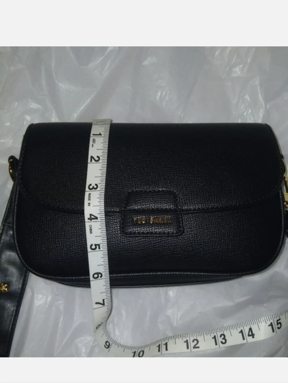 Ted Baker Embossed Logo Rory Crossbody/ Detachable Rosette Strap, Black
